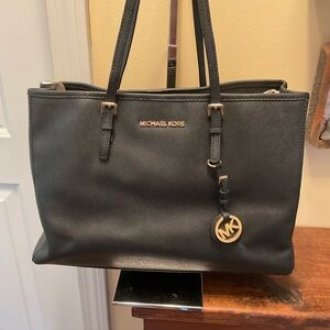 Michael Kors Black Saffiano Leather Tote Bag